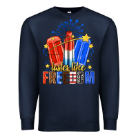 Navy tastes like freedom popsicles billie wilder Premium Sweatshirt - texasbilliewilder