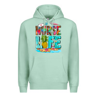 Seafoam nurse life summer Premium Hoodie - AdoDesignShop