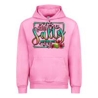 Fuchsia Pink stay salty matthew 5 13 summer Urban Hoodie - Jasminsmagicworld