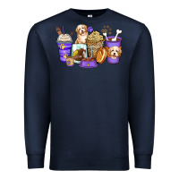Navy havanese terrier coffee cups Premium Sweatshirt - Zillion Design Studio
