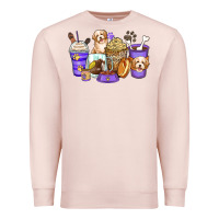 Pale Pink havanese terrier coffee cups Premium Sweatshirt - Zillion Design Studio