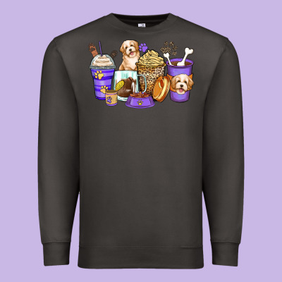 Premium Sweatshirt havanese terrier coffee cups