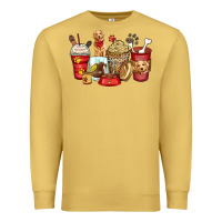 Antique Gold golden retriever coffee cups Premium Sweatshirt - Zillion Design Studio