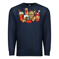 Navy golden retriever coffee cups Premium Sweatshirt - Zillion Design Studio