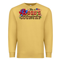 Antique Gold this is god s country Premium Sweatshirt - texasbilliewilder