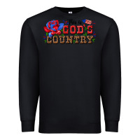 Black this is god s country Premium Sweatshirt - texasbilliewilder