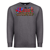 Charcoal Heather this is god s country Premium Sweatshirt - texasbilliewilder