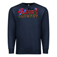 Navy this is god s country Premium Sweatshirt - texasbilliewilder