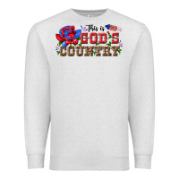 Oatmeal Heather this is god s country Premium Sweatshirt - texasbilliewilder