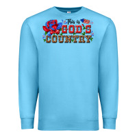Ocean Blue this is god s country Premium Sweatshirt - texasbilliewilder