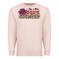 Pale Pink this is god s country Premium Sweatshirt - texasbilliewilder