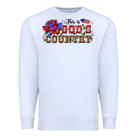 White this is god s country Premium Sweatshirt - texasbilliewilder