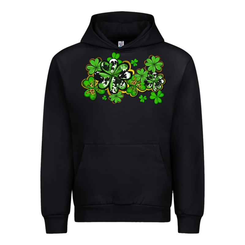 Cowhide And Leopard Shamrocks Urban Hoodie by AdoDesignShop | Teevron
