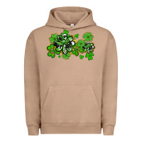 Pigment Burro cowhide and leopard shamrocks Urban Hoodie - AdoDesignShop