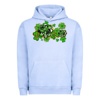 Pigment Grape Ice cowhide and leopard shamrocks Urban Hoodie - AdoDesignShop