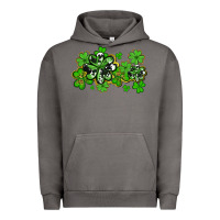 Pigment Tornado cowhide and leopard shamrocks Urban Hoodie - AdoDesignShop