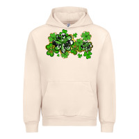 Sandshell cowhide and leopard shamrocks Urban Hoodie - AdoDesignShop