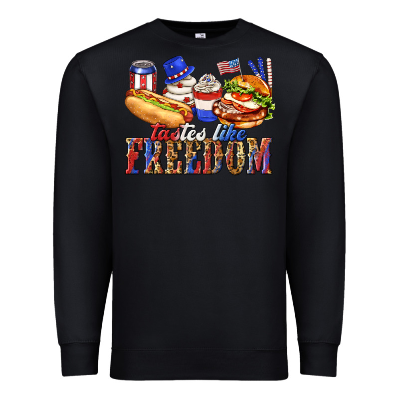 Tastes Like Freedom With Leopard Premium Sweatshirt by texasbilliewilder | Teevron