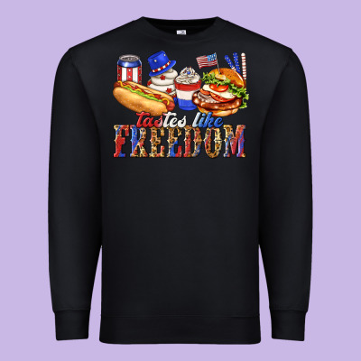 Premium Sweatshirt tastes like freedom with leopard