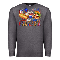 Charcoal Heather tastes like freedom with leopard Premium Sweatshirt - texasbilliewilder