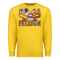 Lemon tastes like freedom with leopard Premium Sweatshirt - texasbilliewilder
