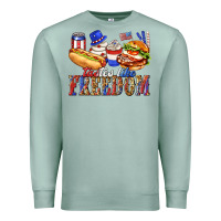 Seafoam tastes like freedom with leopard Premium Sweatshirt - texasbilliewilder