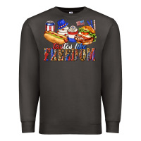 Smoke tastes like freedom with leopard Premium Sweatshirt - texasbilliewilder