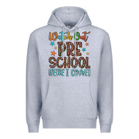 Heather Grey watch out preschool here i come! Premium Hoodie - JahusDesignShop