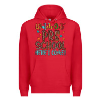 Red watch out preschool here i come! Premium Hoodie - JahusDesignShop