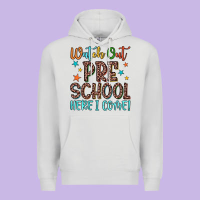 Watch Out Preschool Here I Come! Premium Hoodie Designed By Jahusdesignshop