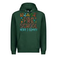 Sports Green watch out preschool here i come! Premium Hoodie - JahusDesignShop