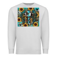 Dove Grey western hope sunflower's Premium Sweatshirt - RanaPortraitStore