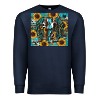 Navy western hope sunflower's Premium Sweatshirt - RanaPortraitStore