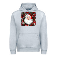 Heather Grey santa christmas coaster Urban Hoodie - JahusDesignShop