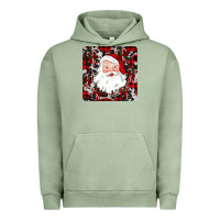 Pigment Oil Green santa christmas coaster Urban Hoodie - JahusDesignShop