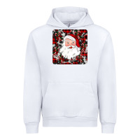 White santa christmas coaster Urban Hoodie - JahusDesignShop