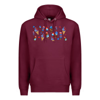 Burgundy usa ice cream and popsicles Premium Hoodie - AdoDesignShop