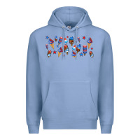 Colony Blue usa ice cream and popsicles Premium Hoodie - AdoDesignShop