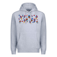 Heather Grey usa ice cream and popsicles Premium Hoodie - AdoDesignShop