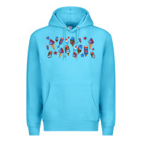 Ocean Blue usa ice cream and popsicles Premium Hoodie - AdoDesignShop