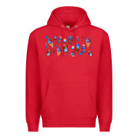 Red usa ice cream and popsicles Premium Hoodie - AdoDesignShop