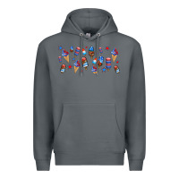 Rock usa ice cream and popsicles Premium Hoodie - AdoDesignShop