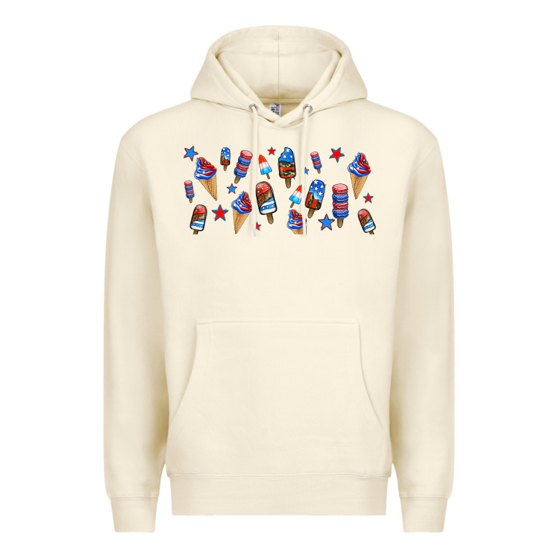 Usa Ice Cream And Popsicles Premium Hoodie by AdoDesignShop | Teevron
