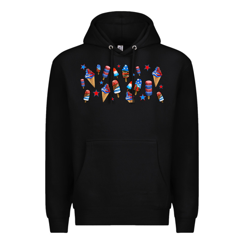 Usa Ice Cream And Popsicles Premium Hoodie by AdoDesignShop | Teevron