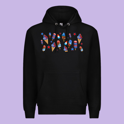 Usa Ice Cream And Popsicles Premium Hoodie Designed By Adodesignshop