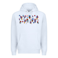 White usa ice cream and popsicles Premium Hoodie - AdoDesignShop