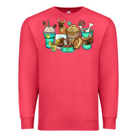 Cardinal french bulldog coffee cups Premium Sweatshirt - Zillion Design Studio