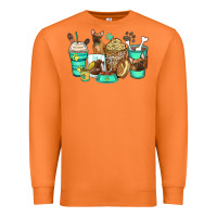 Carrot french bulldog coffee cups Premium Sweatshirt - Zillion Design Studio