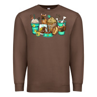 Chestnut french bulldog coffee cups Premium Sweatshirt - Zillion Design Studio