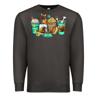 Smoke french bulldog coffee cups Premium Sweatshirt - Zillion Design Studio